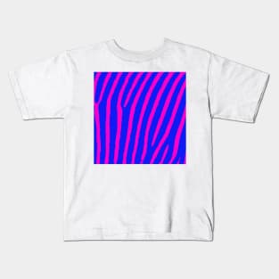 Zebra Print (Pink & Blue) Kids T-Shirt